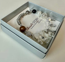 Load image into Gallery viewer, Roman for Valerie Christ's Story Beaded Charm Bracelet (NIB)
