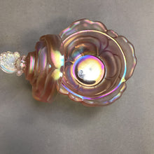 Load image into Gallery viewer, Fenton Pink Glass Rose Lidded Dish (6" x 5")

