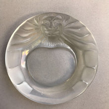 Load image into Gallery viewer, Vintage Lalique Crystal Lion Head Trinket Dish Ashtray France (6 ")
