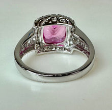 Load image into Gallery viewer, White Gold Plated Topaz CZ Ring sz 8
