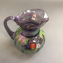 Load image into Gallery viewer, Fenton 2001 Museum Collection Pitcher Iridescent Purple Signed by V. Williams (7")
