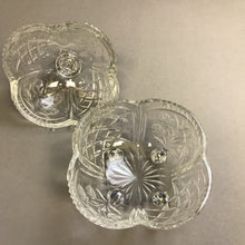 Load image into Gallery viewer, Vintage Frosted Roses Crystal Footed w/Lid Candy Dish (9")

