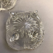 Load image into Gallery viewer, Vintage Frosted Roses Crystal Footed w/Lid Candy Dish (9")

