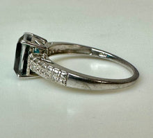 Load image into Gallery viewer, Sterling London Blue Topaz Ring sz 9
