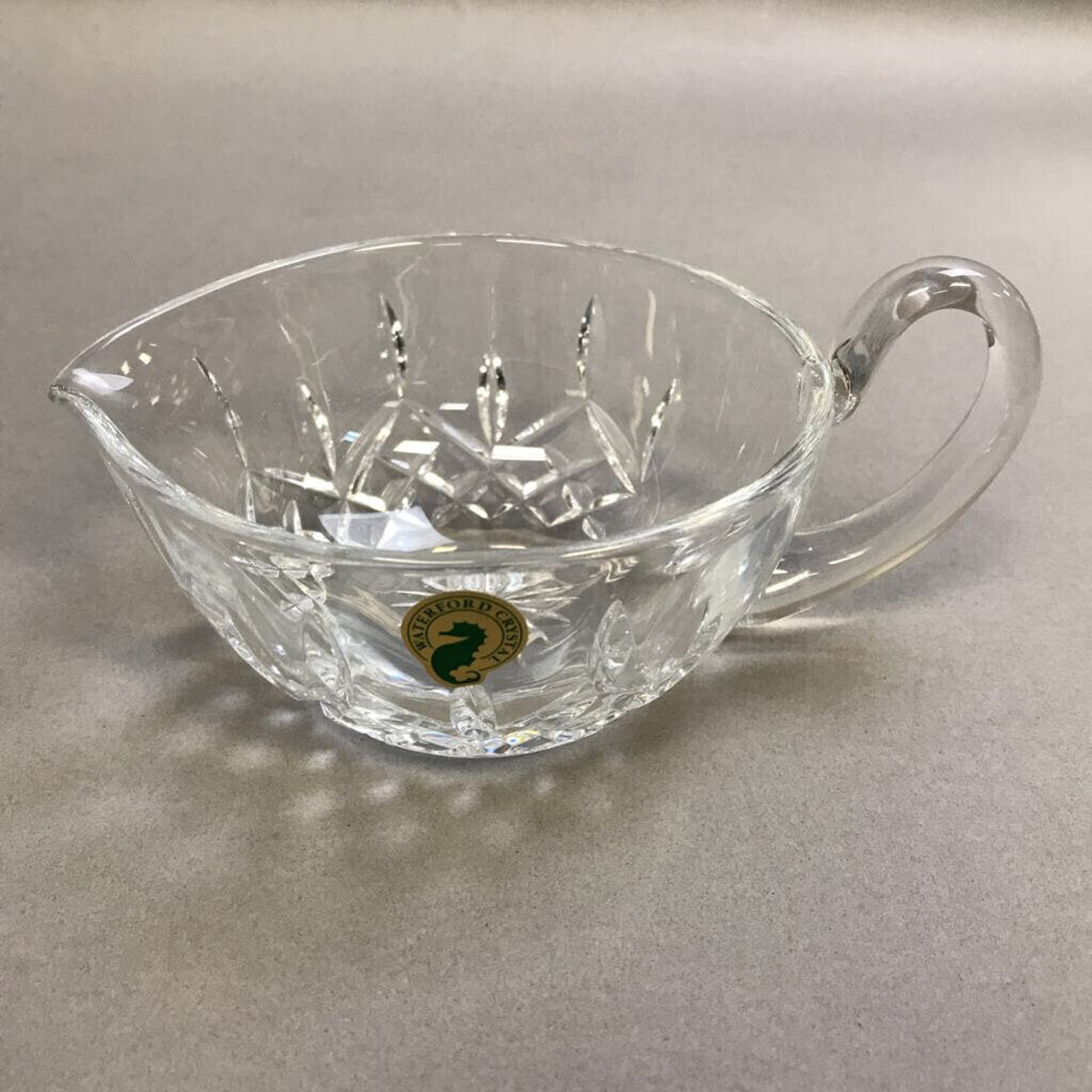 Waterford Crystal 'Lismore' Gravy Boat / Sauce Bowl (~3x6.5x4.5)