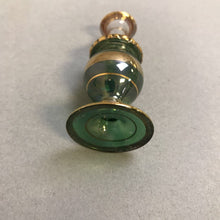 Load image into Gallery viewer, Blown Green Glass Egyptian Perfume Bottle (3.5&quot;)
