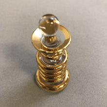 Load image into Gallery viewer, Blown Clear &amp; Gold Glass Egyptian Perfume Bottle (2&quot;)
