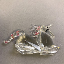 Load image into Gallery viewer, Crystal Unicorn Figurine with Flowers (2x4)
