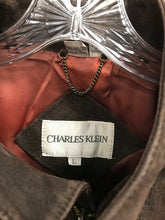 Load image into Gallery viewer, Charles Klein Brown Leather/Acetate Jacket Size Large
