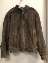 Load image into Gallery viewer, Charles Klein Brown Leather/Acetate Jacket Size Large
