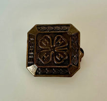 Load image into Gallery viewer, Vintage Bronze First Place 4H Pin (0.5&quot;)
