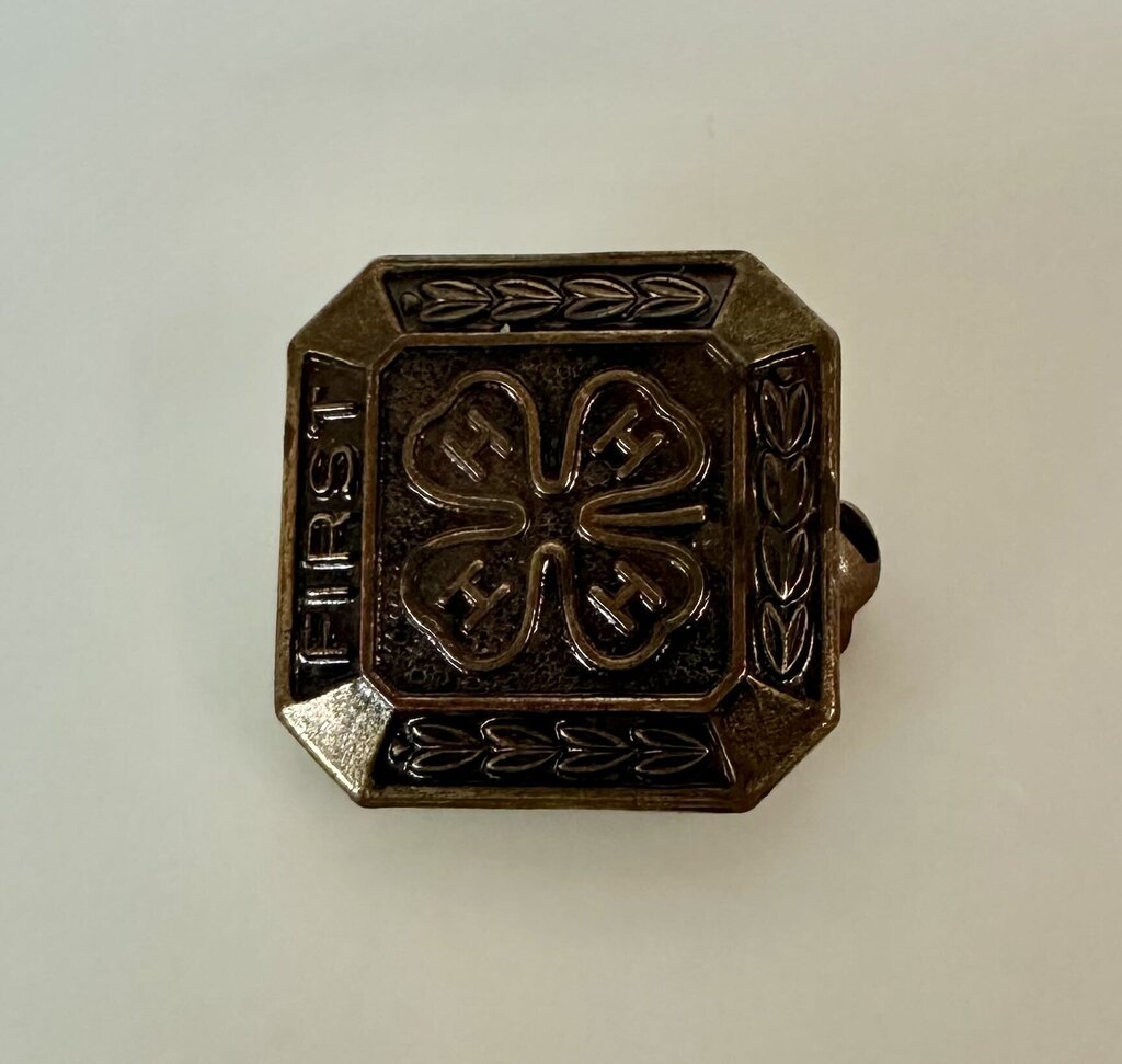 Vintage Bronze First Place 4H Pin (0.5