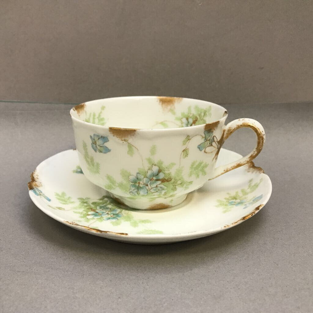 Haviland Limoges Schleiger #52b Teacup & Saucer (3.5