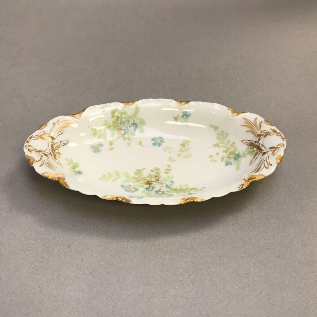 Haviland Limoges Schleiger #52b Oval Dish (~8.5x5)