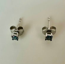 Load image into Gallery viewer, Sterling London Blue Topaz Stud Earrings
