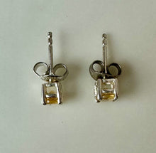 Load image into Gallery viewer, Sterling Citrine Stud Earrings
