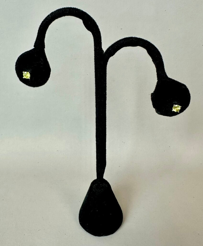 Sterling Peridot Stud Earrings