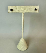 Load image into Gallery viewer, Sterling Black Tourmaline Stud Earrings
