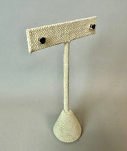 Load image into Gallery viewer, Sterling Black Tourmaline Stud Earrings
