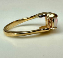 Load image into Gallery viewer, Espo Gold Plated Sterling Opal Ring sz 4.5

