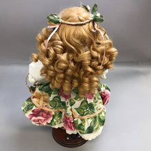 Load image into Gallery viewer, Royal Albert Rose Porcelain Doll with Stand (16&quot;)
