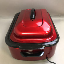 Load image into Gallery viewer, Nesco 18 Qt Red Roaster Oven #4818-12 Cook Well w/ Lid &amp; Rack
