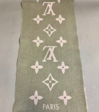 Load image into Gallery viewer, Louis Vuitton LV Reykjavik 100% Cashmere Gray/Pale Pink Logo Scarf Made in Scotland As-Is (17x69&quot;)
