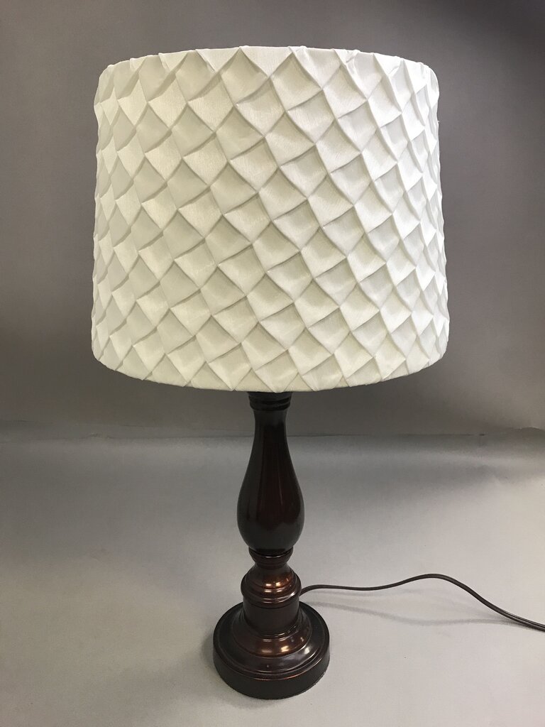 Brown Table Lamp with White Shade (24