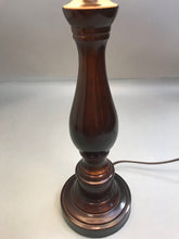 Load image into Gallery viewer, Brown Table Lamp with White Shade (24&quot;)
