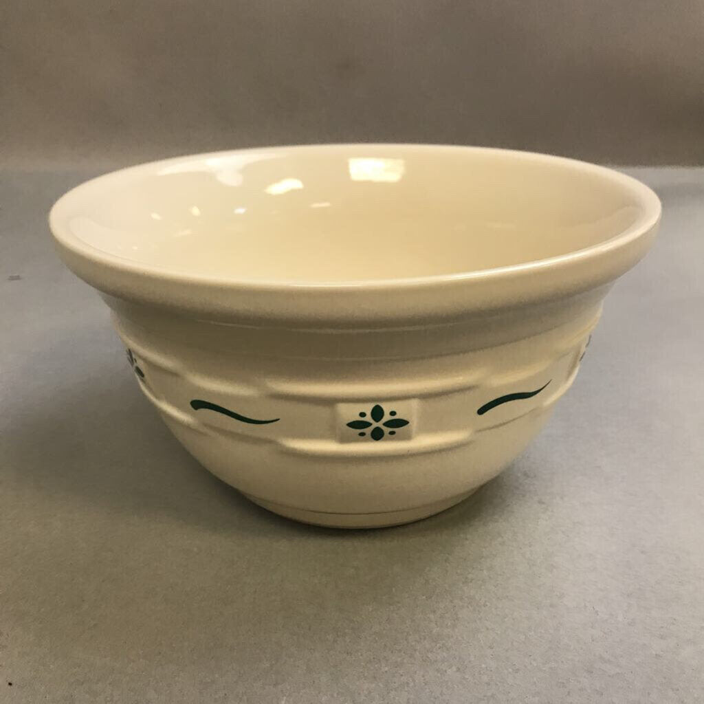 Longaberger Pottery Woven Traditions Classic Green Bowl (8