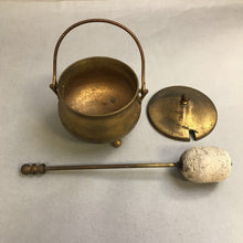 Load image into Gallery viewer, Antique Brass Smudge Pot (9")
