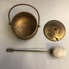 Load image into Gallery viewer, Antique Brass Smudge Pot (9")
