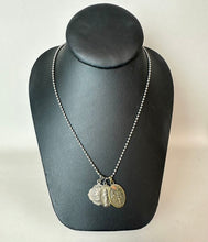 Load image into Gallery viewer, Vintage Sterling Silvertone Brass Catholic Saint Medal Charms on Ball Chain Necklace (24")
