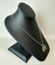 Load image into Gallery viewer, Vintage Sterling Silvertone Brass Catholic Saint Medal Charms on Ball Chain Necklace (24")
