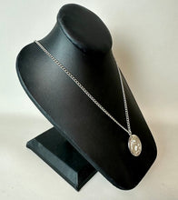 Load image into Gallery viewer, Vintage Sterling St Michael Catholic Medal Charm on 24" Chain Necklace
