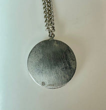 Load image into Gallery viewer, Vintage Sterling St Michael Catholic Medal Charm on 24" Chain Necklace
