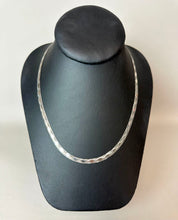Load image into Gallery viewer, Milor Italian Sterling Reversible Pattern Herringbone Chain Necklace (18")
