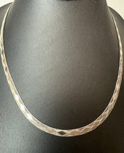 Load image into Gallery viewer, Milor Italian Sterling Reversible Pattern Herringbone Chain Necklace (18")
