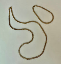 Load image into Gallery viewer, Vintage Goldtone Nugget Pattern Textured Chain 23" Necklace &amp; 8" Bracelet Set

