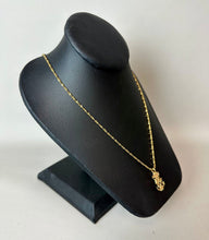 Load image into Gallery viewer, Vintage Goldtone Crucifix Anchor Pendant on 20" Chain
