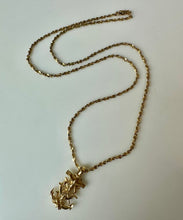Load image into Gallery viewer, Vintage Goldtone Crucifix Anchor Pendant on 20" Chain
