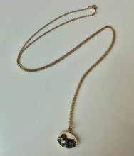 Load image into Gallery viewer, Vintage Grouse Perch Green Winged Teal Duck Etched Pendant on 30" Chain
