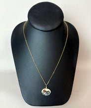 Load image into Gallery viewer, Vintage Grouse Perch Green Winged Teal Duck Etched Pendant on 30" Chain
