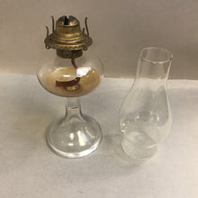 Load image into Gallery viewer, Vintage Glass Kerosene Oil Lamp (18")
