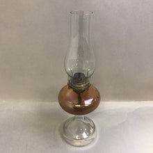 Load image into Gallery viewer, Vintage Glass Kerosene Oil Lamp (19")
