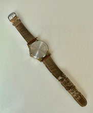 Load image into Gallery viewer, Vintage Mickey Mouse Ticking Hands Leather Band Wristwatch (As-Is, Running)
