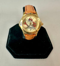 Load image into Gallery viewer, Vintage Warner Bros Tasmanian Devil Leather Band Women's Wristwatch (As-Is, Running)
