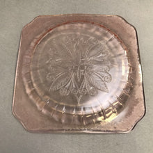 Load image into Gallery viewer, Pink Depression Glass Square Plate (9")

