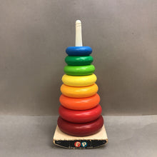 Load image into Gallery viewer, Vintage Fisher Price #740 Rock-a-Stack Ring Stacking Toy
