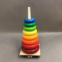 Load image into Gallery viewer, Vintage Fisher Price #740 Rock-a-Stack Ring Stacking Toy
